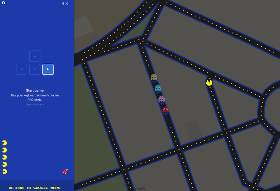 Play Pac-Man on the streets with Google Maps